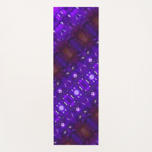 Lila Ikat Yogamatte (Vorderseite)