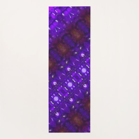 Lila Ikat Yogamatte (Rückseite)