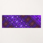 Lila Ikat Yogamatte (Vorderseite (Horizontal))