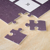 Lila Illustration Weihnachten Bingo Jigsaw Puzzle (Seite)