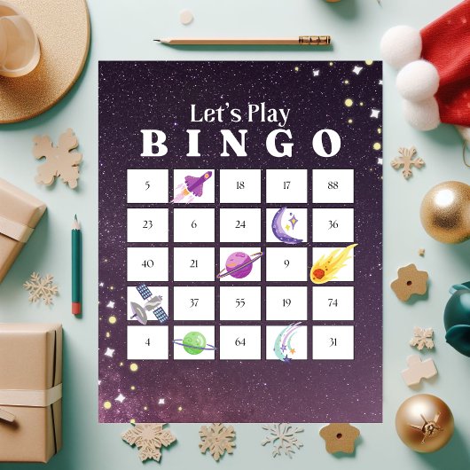 Lila Illustration Weihnachten Bingo Jigsaw Puzzle