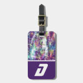 Lila, im Außenbereich Inspiriert Kid-Farbblock Gepäckanhänger (Vorderseite vertikal)