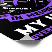 Lila im Gedächtnis meiner Onkel Drug Überdosierung Poster (Ecke)