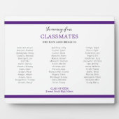 Lila im Gedächtnis von Klassenkameraden Wiedersehe Fotoplatte (Vorderseite)