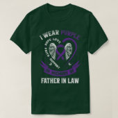 Lila im Gedenken an den Vater im Jura Epilepsie Aw T-Shirt (Design vorne)