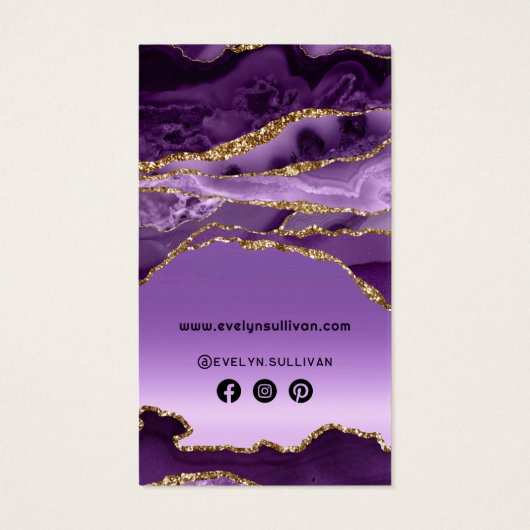 Lila Imitat Folienverpackung (Rückseite)