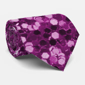 Lila Imitat-Glitzer-Glitzern Krawatte (Gerollt)