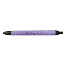 Lila Imitat-Glitzer-Name