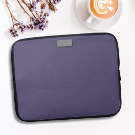Lila Imitat Leather Look Mit Monogramm Laptop Slee Laptopschutzhülle