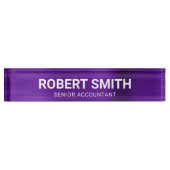 Lila Imitate aus Indigopolis Namensplakette (Vorderseite)