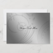 Lila IMITATE Band Vintag Brooche Hochzeit Dankeskarte (Rückseite)