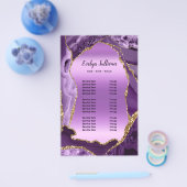 Lila Imitate Folie Preisliste Flyer (Einzeln)