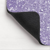 Lila Imitate Funkelnd Glitzer Mousepad (Ecke)