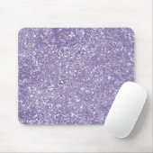 Lila Imitate Funkelnd Glitzer Mousepad (Mit Mouse)