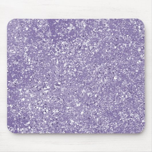 Lila Imitate Funkelnd Glitzer Mousepad (Vorne)