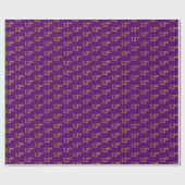 Lila, Imitate Gold 12. (Zwölfte) Veranstaltung Geschenkpapier (Flach)