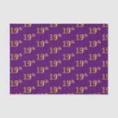 Lila, Imitate Gold 19. (neunzehnte) Veranstaltung Seidenpapier (Vorderseite)