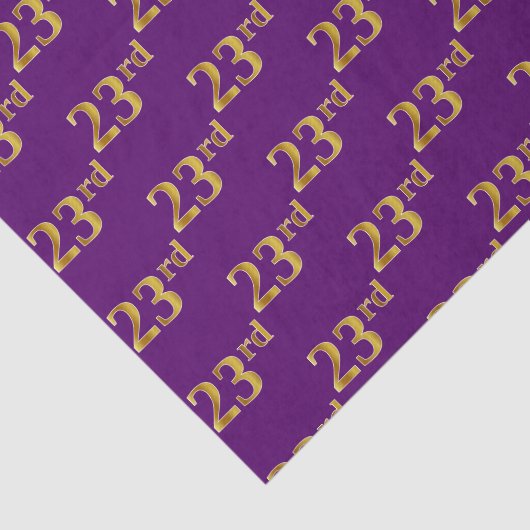 Lila, Imitate Gold 23. (23.) Event Seidenpapier (Ausschnitt)