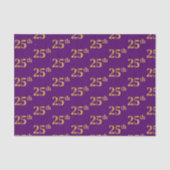 Lila, Imitate Gold 25. (25.) Veranstaltung Seidenpapier (Vorderseite)