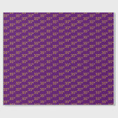 Lila, Imitate Gold 35. (35.) Veranstaltung Geschenkpapier (Flach)