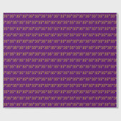 Lila, Imitate Gold 35. (35.) Veranstaltung Geschenkpapier (Flach)