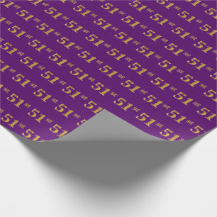 Lila, Imitate Gold 51. (51. Geschenkpapier