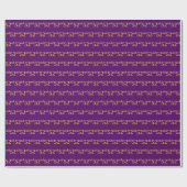 Lila, Imitate Gold 52. (52. Geschenkpapier (Flach)