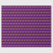 Lila, Imitate Gold 58. (Achtundfünfzigste) Veranst Geschenkpapier (Flach)