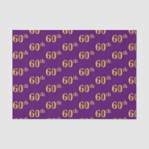 Lila, Imitate Gold 60. (Sechzigste) Veranstaltung Seidenpapier