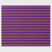 Lila, Imitate Gold 64. (Vierundsechzigste) Veranst Geschenkpapier (Flach)