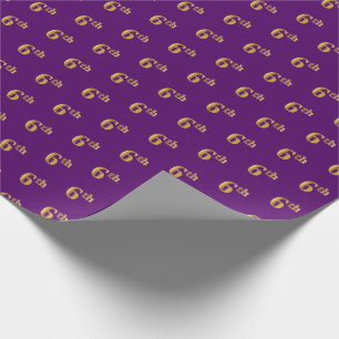 Lila, Imitate Gold 6. (6.) Event Wrapping Paper Geschenkpapier