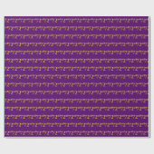 Lila, Imitate Gold 72. (72. Geschenkpapier (Flach)