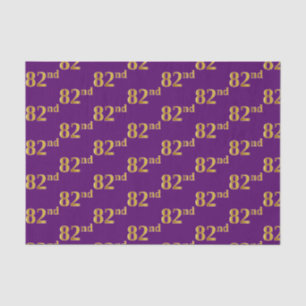 Lila, Imitate Gold 82. (82. Seidenpapier