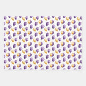 Lila Imitate Gold Geschenkpapier Set (Vorderseite)