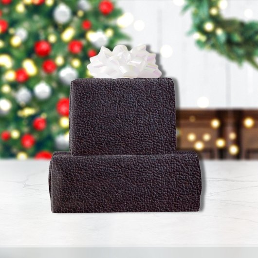 Lila Imitate Körnerleder Geschenkpapier