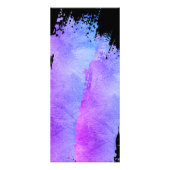 lila Imitate metallischer Farbstrich Werbekarte (Hinten)