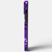 Lila Imitate Mosaikglas Case-Mate iPhone Hülle (Rückseite / Links)