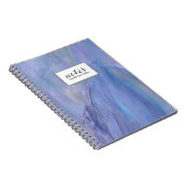 Lila Imitate Verbleichtes Glas Personalisiert Notizblock (Rechte Seite)