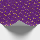 Lila, Imitats Gold 3. (Dritter) Event Geschenkpapier (Ecke)