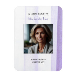 Lila in der Liebe zum Gedächtnis Elegante Beerdigu Magnet
