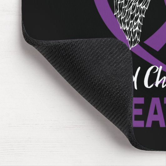 Lila in Erinnerung an den großen Tante - Bauchspei Mousepad (Ecke)