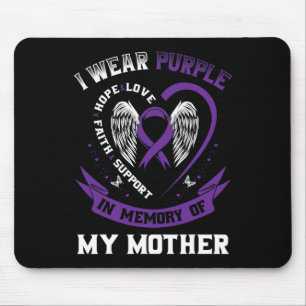 Lila in Erinnerung an meine Mama Mutter Epilepsie Mousepad