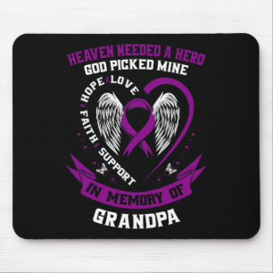 Lila in Erinnerung an meinen Großvater Bauchspeich Mousepad