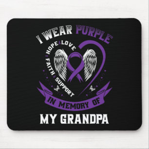 Lila in Erinnerung an meinen Großvater Mousepad
