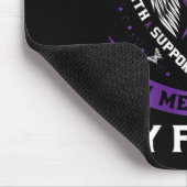 Lila in Erinnerung an Pankreaskarzinom des Vaters  Mousepad (Ecke)