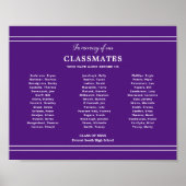 Lila in Erinnerung an unsere Wiedersehen an die Kl Poster (Vorne)