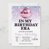 Lila in meiner Geburtsstunde Einladung (Vorderseite)