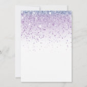 Lila in meiner Geburtsstunde Einladung (Rückseite)