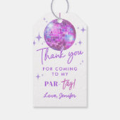 Lila in meiner Geburtsstunde Geschenkanhänger (Rückseite)