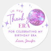 Lila in meiner Geburtsstunde Runder Aufkleber (Vorderseite)